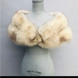 Fox Fur Shawl - wedding shawl